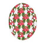 Floral Seamless Decorative Spring Oval Filigree Ornament (Two Sides) Front