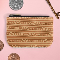 Background Non Seamless Pattern Brown Mini Coin Purse by Pakrebo