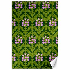 Pattern Nature Texture Heather Canvas 12  X 18  by Pakrebo