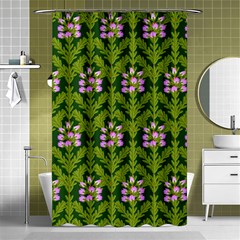 Pattern Nature Texture Heather Shower Curtain 48  X 72  (small)  by Pakrebo