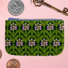 Pattern Nature Texture Heather Large Coin Purse by Pakrebo