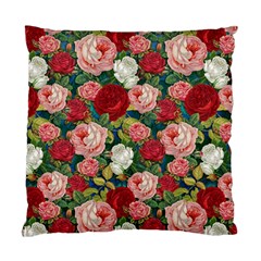 Roses Repeat Floral Bouquet Standard Cushion Case (two Sides) by Pakrebo