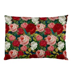 Roses Repeat Floral Bouquet Pillow Case by Pakrebo