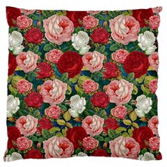 Roses Repeat Floral Bouquet Standard Flano Cushion Case (one Side) by Pakrebo