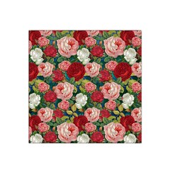 Roses Repeat Floral Bouquet Satin Bandana Scarf by Pakrebo