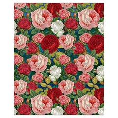 Roses Repeat Floral Bouquet Drawstring Bag (small) by Pakrebo