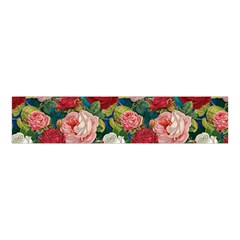 Roses Repeat Floral Bouquet Velvet Scrunchie by Pakrebo