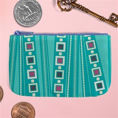 Non Seamless Pattern Background Blue Large Coin Purse by Pakrebo