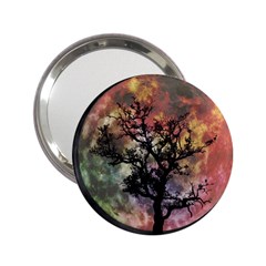 Full Moon Silhouette Tree Night 2 25  Handbag Mirrors by Pakrebo