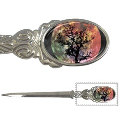 Full Moon Silhouette Tree Night Letter Opener by Pakrebo