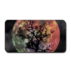 Full Moon Silhouette Tree Night Medium Bar Mats by Pakrebo