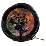 Full Moon Silhouette Tree Night Mini Makeup Bag Front