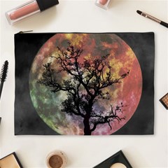 Full Moon Silhouette Tree Night Cosmetic Bag (xl) by Pakrebo