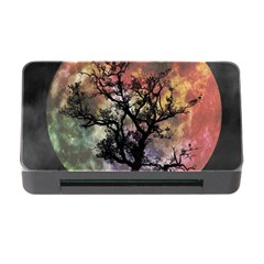 Full Moon Silhouette Tree Night Memory Card Reader With Cf by Pakrebo