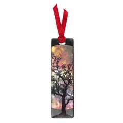 Full Moon Silhouette Tree Night Small Book Marks by Pakrebo