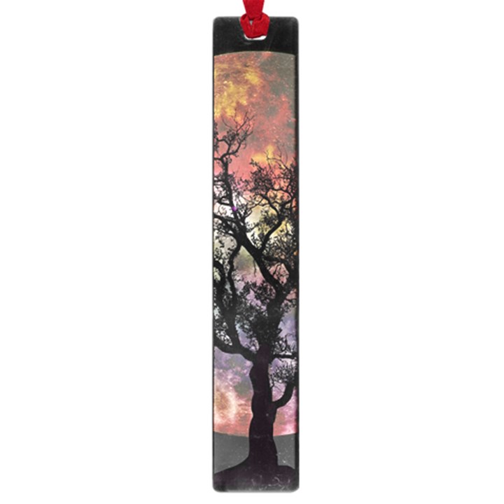 Full Moon Silhouette Tree Night Large Book Marks