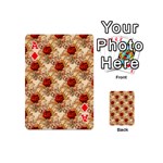 Scrapbook Floral Background Vintage Playing Cards 54 Designs (Mini) Front - DiamondA