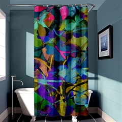 Flowers Abstract Branches Shower Curtain 36  X 72  (stall)  by Pakrebo