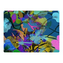 Flowers Abstract Branches Double Sided Flano Blanket (mini)  by Pakrebo