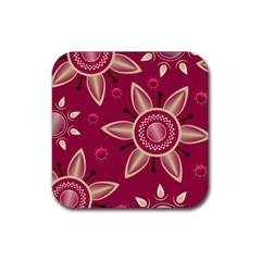 Background Non Seamless Pattern Art Rubber Coaster (square)  by Pakrebo