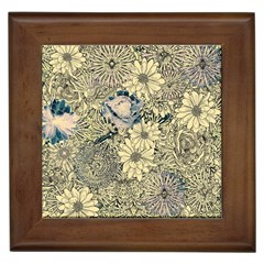 Abstract Art Artistic Botanical Framed Tiles