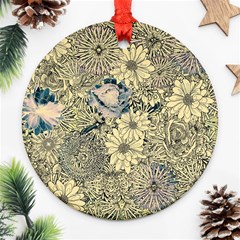 Abstract Art Artistic Botanical Ornament (round)