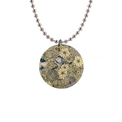 Abstract Art Artistic Botanical 1  Button Necklace