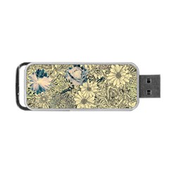 Abstract Art Artistic Botanical Portable Usb Flash (two Sides) by Pakrebo