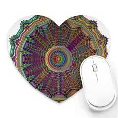 Mandala Decorative Ornamental Heart Mousepads