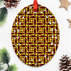 Rby-2-5 Oval Filigree Ornament (two Sides) by ArtworkByPatrick