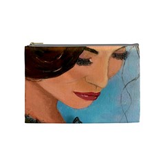 Flower Crown Cosmetic Bag (medium) by CKArtCreations