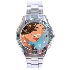 Flower Crown Stainless Steel Analogue Watch by CKArtCreations