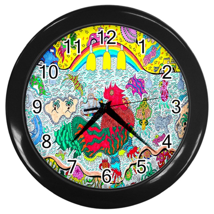 Supersonic Key West Gypsy Blast Wall Clock (Black)