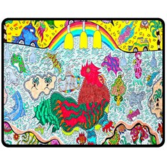 Supersonic Key West Gypsy Blast Fleece Blanket (medium)  by chellerayartisans