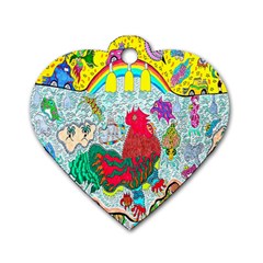 Supersonic Key West Gypsy Blast Dog Tag Heart (one Side) by chellerayartisans