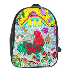 Supersonic Key West Gypsy Blast School Bag (large) by chellerayartisans