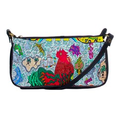 Supersonic Key West Gypsy Blast Shoulder Clutch Bag by chellerayartisans