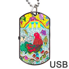 Supersonic Key West Gypsy Blast Dog Tag Usb Flash (one Side) by chellerayartisans