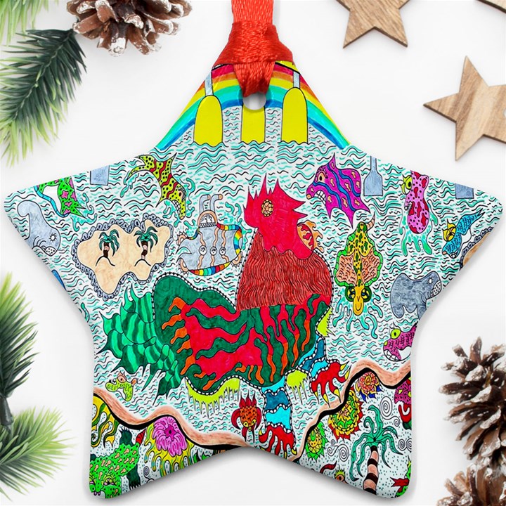 Supersonic Key West Gypsy Blast Star Ornament (Two Sides)