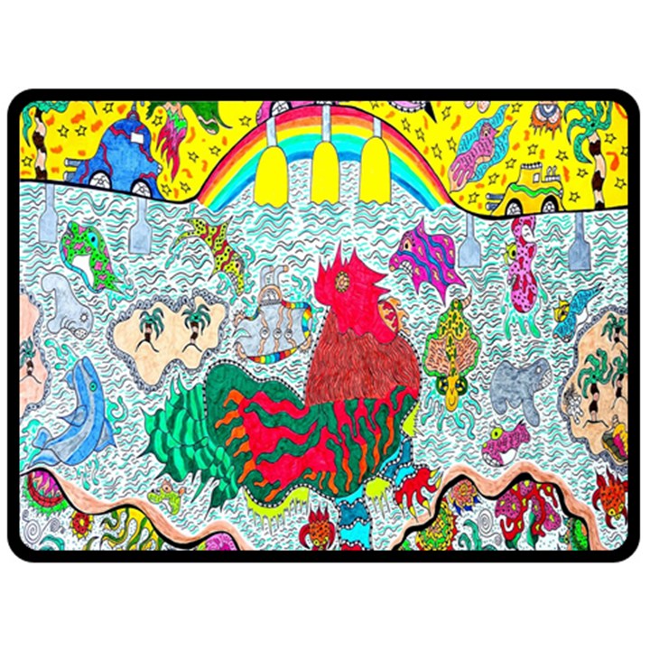 Supersonic Key West Gypsy Blast Double Sided Fleece Blanket (Large) 