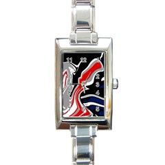 Againstthetide Rectangle Italian Charm Watch by designsbyamerianna