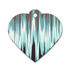 Muddywater Dog Tag Heart (one Side) by designsbyamerianna