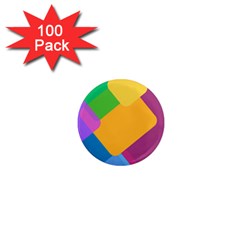 Geometry Nothing Color 1  Mini Magnets (100 Pack)  by Mariart