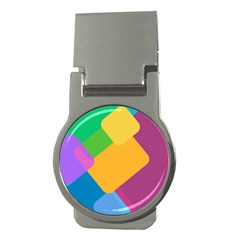 Geometry Nothing Color Money Clips (round)  by Mariart