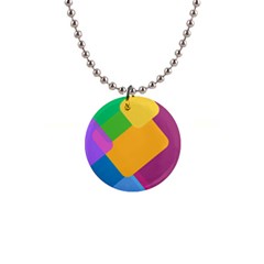 Geometry Nothing Color 1  Button Necklace