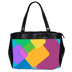 Geometry Nothing Color Oversize Office Handbag (2 Sides) by Mariart