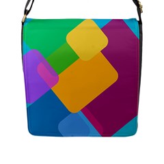 Geometry Nothing Color Flap Closure Messenger Bag (l) by Mariart