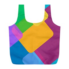 Geometry Nothing Color Full Print Recycle Bag (l) by Mariart