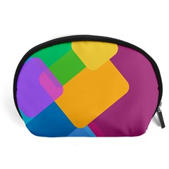 Geometry Nothing Color Accessory Pouch (large) by Mariart