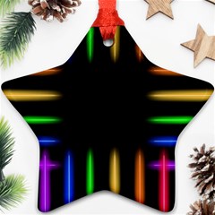 Neon Light Abstract Pattern Ornament (star)